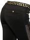 Auth Versace Medusa Black Trousers Pants Uk8 Us4 It40 As Gigi Leggings Dress New