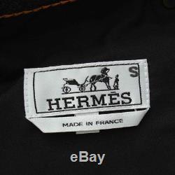 Authentic Hermes Men's Serie Button Denim Pants Black Grade A Used At