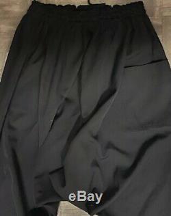 Authentic Yohji Yamamoto Regulation 3 Black Drop Crotch Pants L