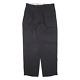 Balenciaga Check Pleated Mens Trousers Black Loose Tapered W32 L30