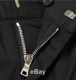 Balmain Black Multi Zip Runway Cargo Pants Jeans Sz S Bnwt