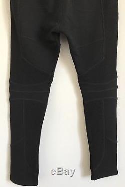 BALMAIN Black zipped cotton jogging Sweatpants trousers Size M RRP £470 SS18