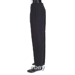 BERLUTI 900$ Black Cotton Drawstring Trousers Dress Pants