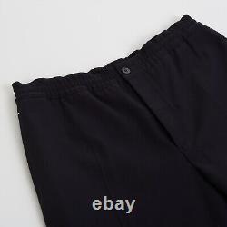 BERLUTI 900$ Black Cotton Drawstring Trousers Dress Pants