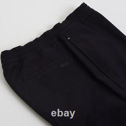 BERLUTI 900$ Black Cotton Drawstring Trousers Dress Pants