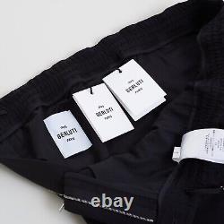 BERLUTI 900$ Black Cotton Drawstring Trousers Dress Pants