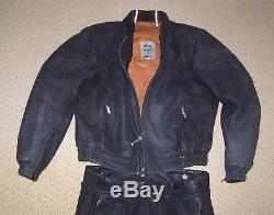 BMW Men's Dress & Ride Nubuck Leather Motorcycle Suit Jacket & Trousers EU 52