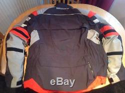 BMW RALLYE 4 MOTORCYCLE JACKET and TROUSERS BLACK/GREY/RED- SIZE 52