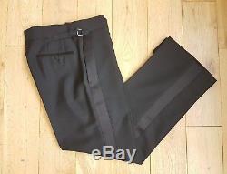 BNWOT Tom Ford mens black cashmere/mohair dinner trousers, size IT48