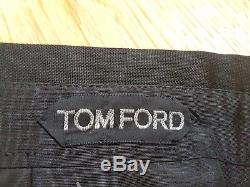 BNWOT Tom Ford mens black cashmere/mohair dinner trousers, size IT48