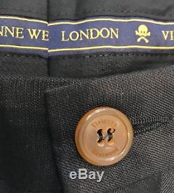BNWT 48 32 Vivienne Westwood Harrods Black Bondage Mens Trousers Tartan £525