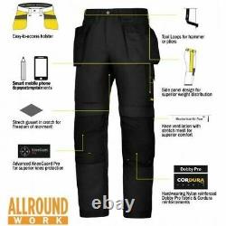 BNWT 88 SNICKERS 6201 AllroundWork WORK TROUSER BLACK FREE DELIVERY 30W 30L