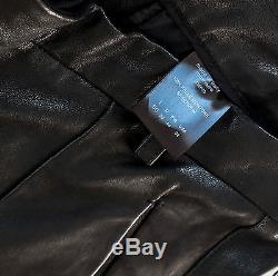 Bnwt Masnada Drop Crotch Sheepskin Leather Black Pants 50it, 1400$, Drkshdw