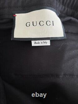 BNWT Men's Gucci Black Military Drill Chino Trousers IT50 Italian Made