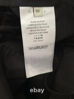 BNWT Men's Gucci Black Military Drill Chino Trousers IT50 Italian Made