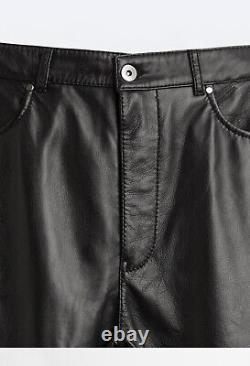 BNWT ZARA Mens Leather Trousers size 30, 32