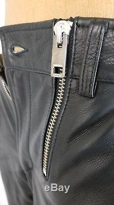 BRAND NEW Diesel Leather Pants with Zippers Slim Fit Men's Size 34 x 32