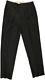 Brioni Black Stripe Wool Two Pleat Pants-size 38-made In Italy