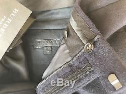 BURBERRY PRORSUM pants mens thick cashmere/wool sz EUR48-US32 slim, ink $995