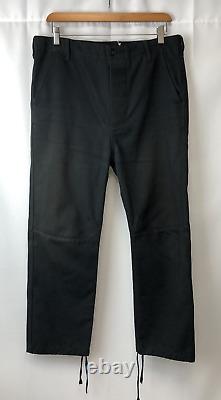 Balenciaga Paris Men's Black Cotton Cropped Trousers, Size EU 50, UK L