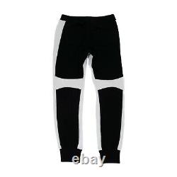 Balmain Ribbed Sweatpants Joggers Size XL Black And White Pants