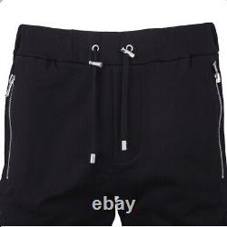 Balmain Trousers men's black cotton joggers RRP £1799
