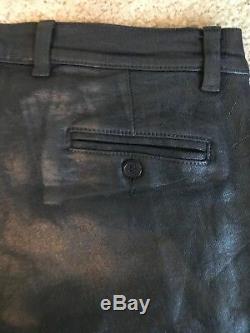 Balmain Wax Biker Jeans in Black Size 30 denim trousers skinny fit