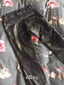 Belstaff Ipswich Leather Motorcycle Trousers Eu50 W34 L33 Rrp £595