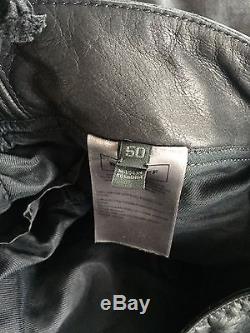 Belstaff Ipswich Leather Motorcycle Trousers Eu50 W34 L33 Rrp £595