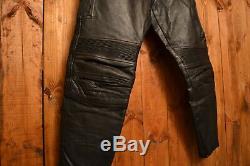 Belstaff Motorcycle 1980 Leather Cafe Racer Riders Biker Vintage Pants Size W-29