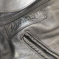 Belstaff Motorcycle Real Leather Trousers Bike Size 34 Black Compatible Jacket