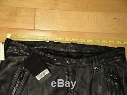 Belstaff Telford Leather Biker Pant Mens Euro Size 44, US Size 30