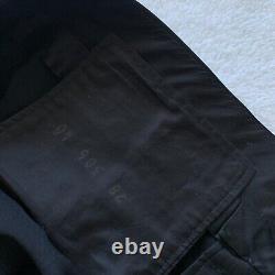 Black Formal Tuxedo Trousers Wool Blend Dress Pants 38x30 High Quality