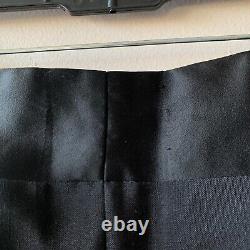 Black Formal Tuxedo Trousers Wool Blend Dress Pants 38x30 High Quality