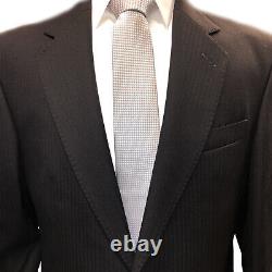 Black Funeral Suit Mens 2 Piece Ex Hire Wool Jacket And Matching Black Trousers