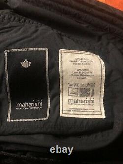 Black Maharishi Eagle Vs Snake Embroidered Trousers Size L 38 Waist BNWT