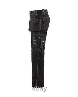 Blaklader Craftsman black men's cotton twill holster-pockets trouser #1530