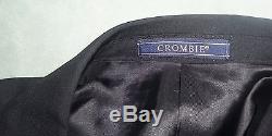 Brand New Mens Black Crombie Dinner Suit Tuxedo, Chest 44R Trousers 38