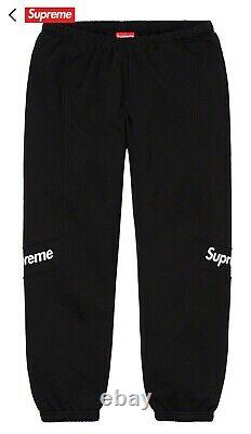 Brand New Supreme SS20 Color Blocked Sweatpant in Black Size L DS Rare