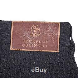 Brunello Cucinelli 5 Pocket Slim Fit Jean Style Black Pants US 36 IT 52 NEW B183