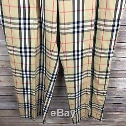 Burberry Golf Men's Size 34 Classic Plaid Nova Check Cotton Pants RARE MINT