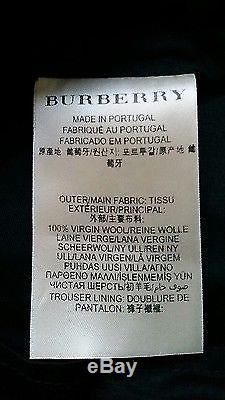 Burberry London mens black wool trousers size 54 BNWT Rrp £325