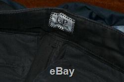 C. P. CP Company Garment Dyed Lens Pocket Cargo Black Trouser Pants size 52