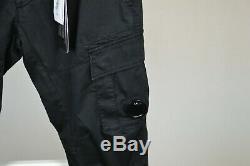 C. P. Company Garment Dyed lens pocket cargo pants black sz 48