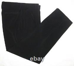 CALUGI E GIANNELLI Italy SUIT TROUSERS Dress PANTS Black Polyester CHINOS 32 31