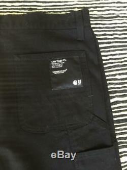 CARHARTT UNDERCOVER Jun Takashi Mens Black Denim Carpenter Jeans Pants 3 NEW