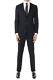 Corneliani New Men Black Virgin Wool Suit Single Breasted Blazer Trousers