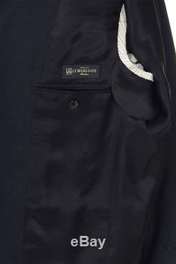 CORNELIANI New Men Black Virgin Wool Suit Single Breasted Blazer Trousers