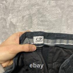 CP Company Cargo Trousers Men's 34 X 32 Black Ergonomic Fit Cotton