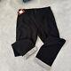 Clot Apparel Mens Roll-up Chino Trousers Size Large W34 Black Rrp £225 #a12
